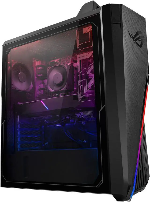 Alt view image 2 of 11 - ASUS Gaming Desktop ROG Strix GA15DH-ES557 AMD Ryzen 5 3600X 8GB DDR4 512GB SSD AMD Radeon RX 5700 XT Windows 10 Home 64-bit