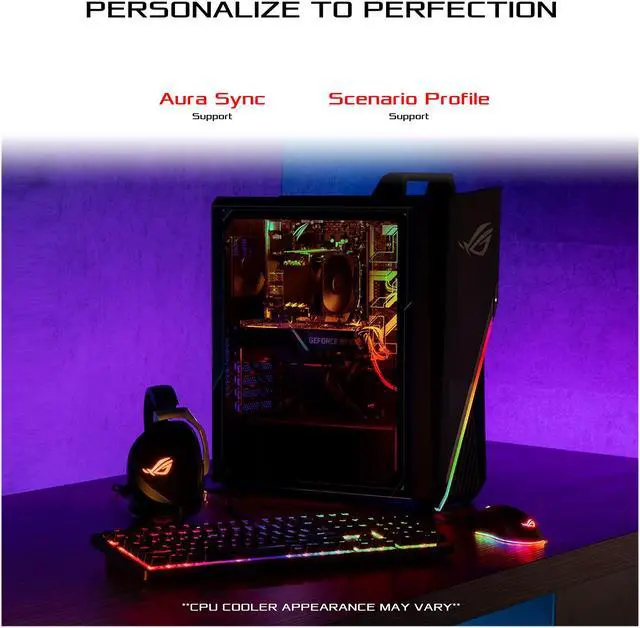 Alt view image 11 of 11 - ASUS Gaming Desktop ROG Strix GA15DH-ES557 AMD Ryzen 5 3600X 8GB DDR4 512GB SSD AMD Radeon RX 5700 XT Windows 10 Home 64-bit