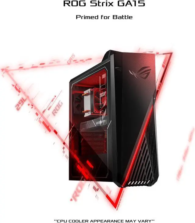Alt view image 9 of 11 - ASUS Gaming Desktop ROG Strix GA15DH-ES557 AMD Ryzen 5 3600X 8GB DDR4 512GB SSD AMD Radeon RX 5700 XT Windows 10 Home 64-bit