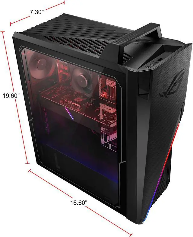 Alt view image 5 of 11 - ASUS Gaming Desktop ROG Strix GA15DH-ES557 AMD Ryzen 5 3600X 8GB DDR4 512GB SSD AMD Radeon RX 5700 XT Windows 10 Home 64-bit