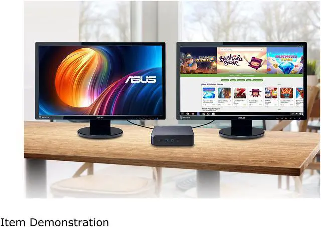Alt view image 5 of 8 - ASUS Celeron Chromebox w/ 24" FHD Monitor Essential Desktop with Chrome OS Keyboard Mouse for Homeschooling