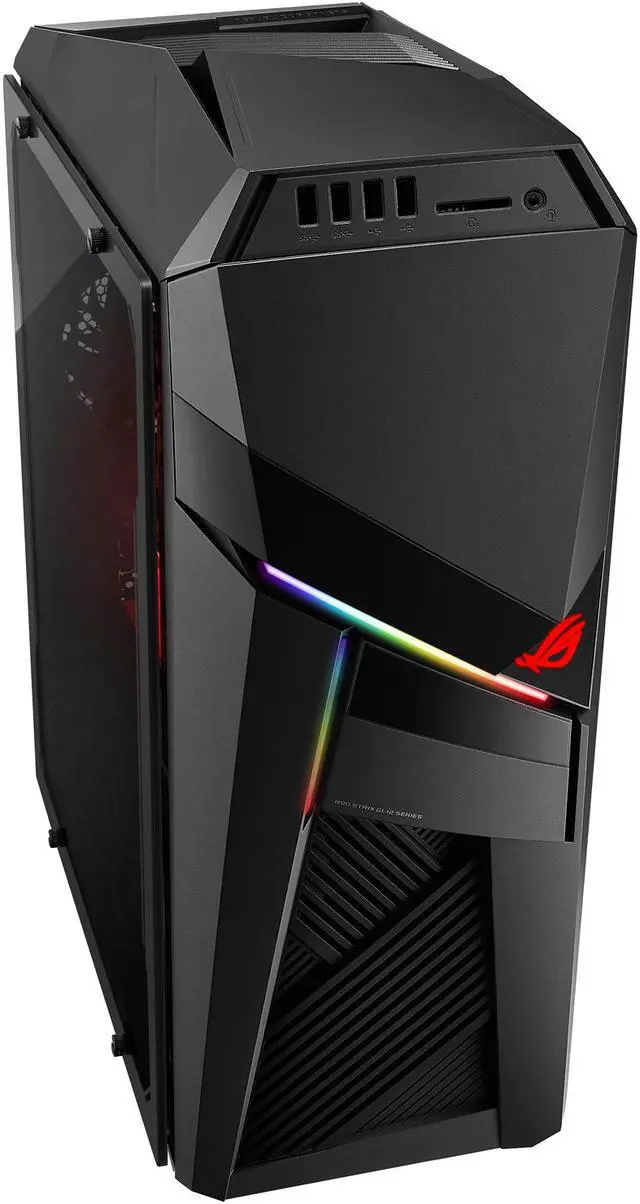Alt view image 2 of 8 - ROG Strix GL12 Gaming Desktop, 9th Gen 8-core Intel Core i7-9700K, NVIDIA GeForce RTX 2080 8 GB, 16 GB DDR4 RAM, 1 TB M.2 SSD, Windows 10 Home, Iron Grey, GL12CX-NS781
