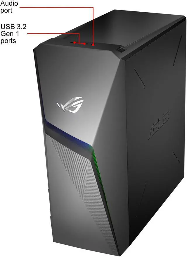 Alt view image 8 of 10 - ROG Strix GL10DH Gaming Desktop PC, AMD Ryzen 5 3400G, GeForce GTX 1650, 8 GB DDR4 RAM, 512 GB PCIe SSD, Wi-Fi 5, Windows 10 Home, GL10DH-PH552