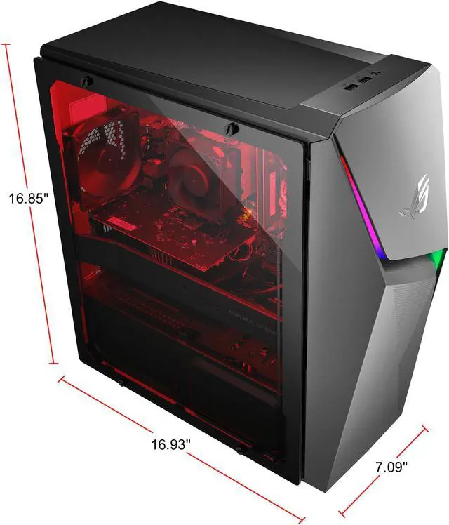 Alt view image 5 of 10 - ROG Strix GL10DH Gaming Desktop PC, AMD Ryzen 5 3400G, GeForce GTX 1650, 8 GB DDR4 RAM, 512 GB PCIe SSD, Wi-Fi 5, Windows 10 Home, GL10DH-PH552