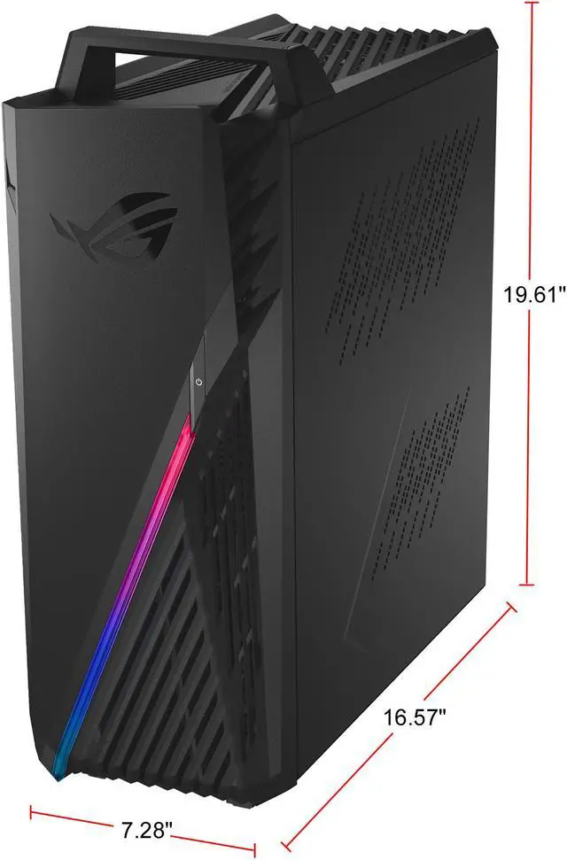 Alt view image 4 of 13 - ASUS ROG Strix G15CK - Intel Core i7-10700KF - 16 GB DDR4 - 512 GB PCIe SSD - GeForce RTX 2070 SUPER - Windows 10 Home - Gaming Desktop (G15CK-BS772)