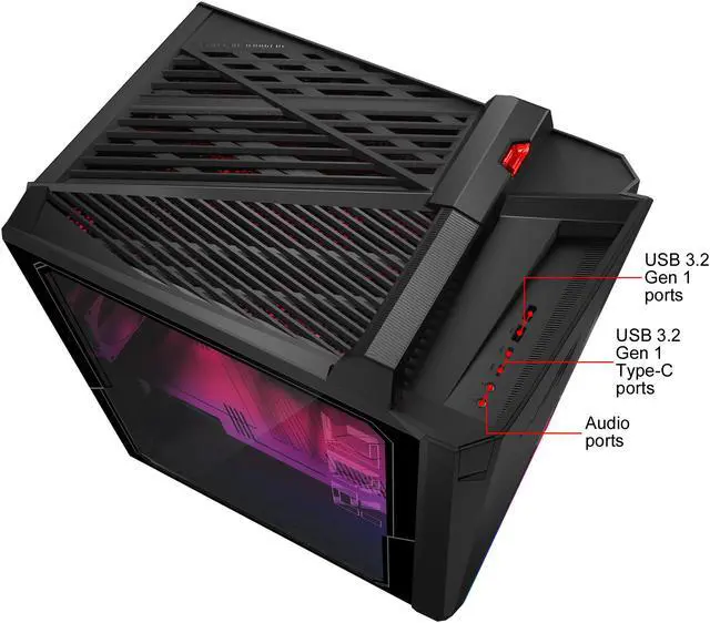 Alt view image 15 of 16 - ASUS Gaming Desktop ROG Strix GT35 G35CZ-XS991 Intel Core i9-10900KF 32GB DDR4 1TB PCIe SSD GeForce RTX 2080 Ti Windows 10 Pro 64-bit
