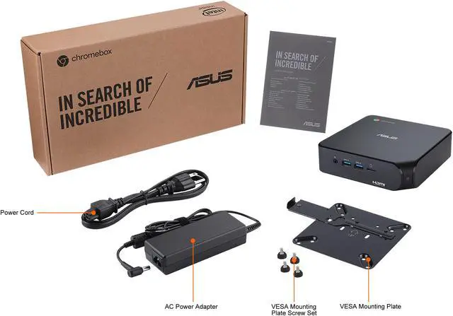 Alt view image 12 of 12 - ASUS Desktop Computer Chromebox 4 CHROMEBOX4-G7068UN Intel Core i7-10510U 16GB DDR4 256GB SSD Intel UHD Graphics Google Chrome OS