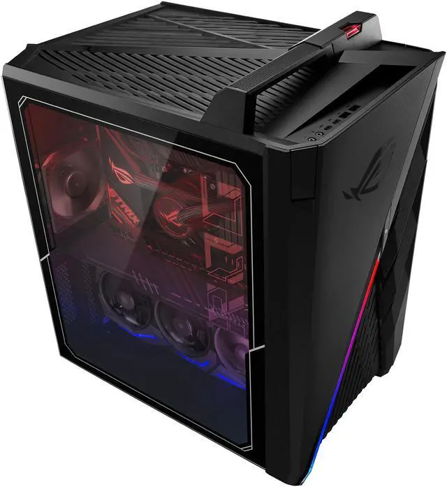 Alt view image 8 of 10 - ASUS ROG Strix G35CZ Gaming Desktop PC, GeForce RTX 3090, Factory Overclocked Intel Core i9-10900KF, 32 GB DDR4 RAM, 1 TB PCIe SSD + 2 TB HDD, Dual Hot-Swap SSD Bays, Windows 10 Pro, G35CZ-XB998