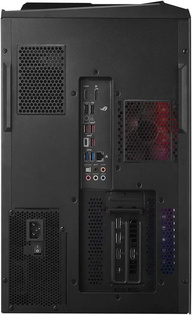 Alt view image 12 of 12 - ROG Strix G35CG Gaming Desktop PC, GeForce RTX 3080, Factory Overclocked Intel Core i9-11900KF, 32GB DDR4 RAM, 1TB PCIe SSD + 2TB HDD, Dual Hot-Swap SSD Bays, Windows 10 Pro, G35CG-XB988