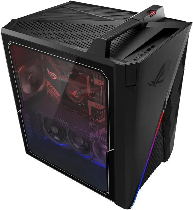 Alt view image 8 of 12 - ROG Strix G35CG Gaming Desktop PC, GeForce RTX 3080, Factory Overclocked Intel Core i9-11900KF, 32GB DDR4 RAM, 1TB PCIe SSD + 2TB HDD, Dual Hot-Swap SSD Bays, Windows 10 Pro, G35CG-XB988
