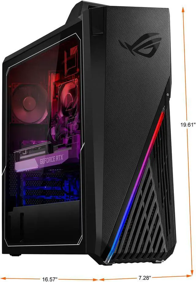 Alt view image 2 of 9 - ASUS ROG Strix GA15DK Gaming Desktop PC, AMD Ryzen 7 3700X Processor, GeForce RTX 3070, 16GB DDR4 RAM, 512GB SSD + 1TB HDD, Wi-Fi 5, Windows 10 Home, GA15DK-DB776