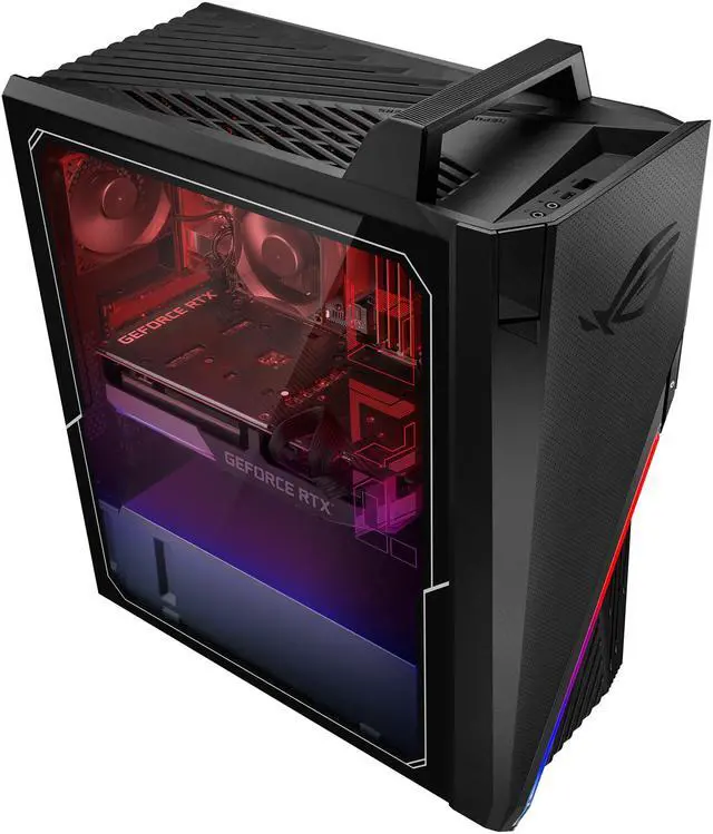 Alt view image 4 of 8 - ASUS ROG Strix GA15 Gaming Desktop PC, AMD Ryzen 7 5800X, GeForce RTX 3070, 32GB DDR4 RAM, 512GB SSD + 1TB HDD, Wi-Fi 5, Windows 10 Home, GA15DK-IB778