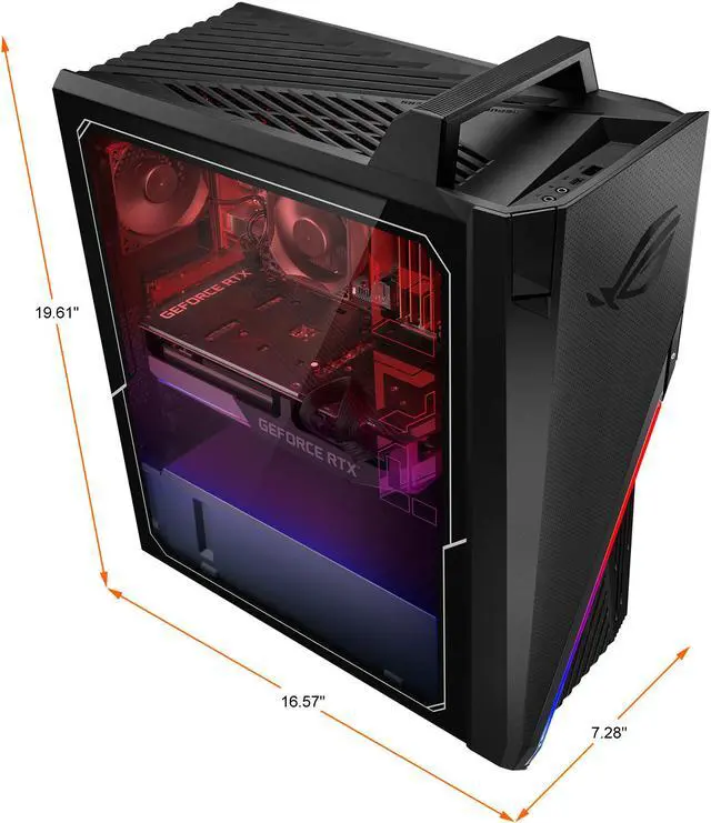 Alt view image 5 of 8 - ASUS ROG Strix GA15 Gaming Desktop PC, AMD Ryzen 7 5800X, GeForce RTX 3070, 32GB DDR4 RAM, 512GB SSD + 1TB HDD, Wi-Fi 5, Windows 10 Home, GA15DK-IB778