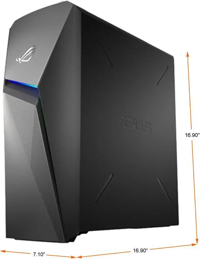 Alt view image 9 of 9 - ASUS Gaming Desktop ROG Strix G10CE-DBI5660 Intel Core i5 11th Gen 11400F (2.60GHz) 16GB DDR4 1TB HDD 512 GB PCIe SSD NVIDIA GeForce RTX 3060 Windows 10 Home 64-bit