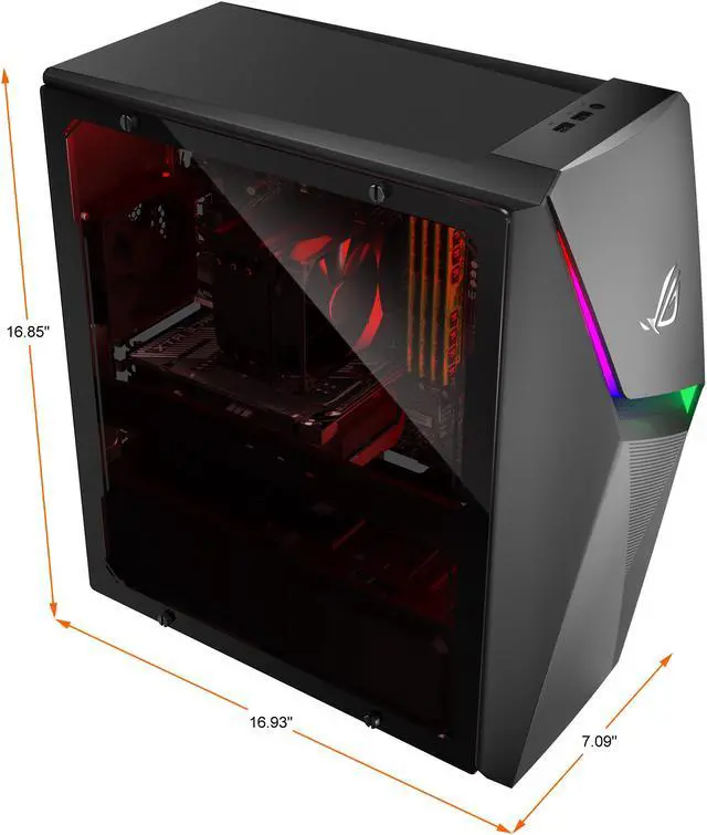 Alt view image 5 of 8 - ASUS ROG Strix G10 Gaming Desktop PC, AMD Ryzen 7 5800X Processor, GeForce RTX 3060, 16GB DDR4 RAM, 512GB PCIe SSD + 1TB HDD, Wi-Fi 5, Windows 11 Home, G10DK-NB766