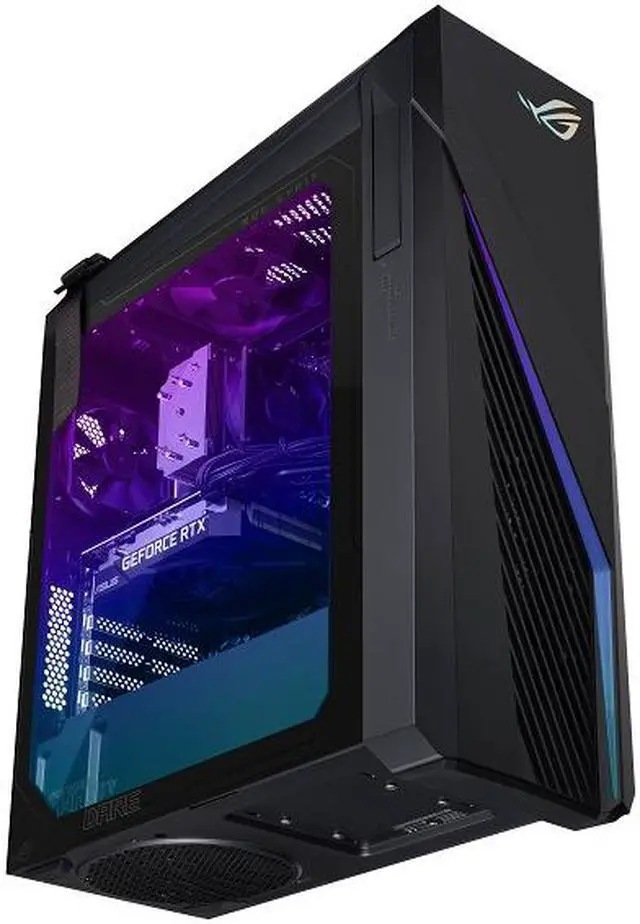 Alt view image 5 of 10 - ASUS ROG G16CH (2023) Gaming Desktop PC, Intel Core i7-13700KF, NVIDIA GeForce RTX 4070 DUAL, 1TB NVMe PCIe SSD, 16GB DDR4 RAM, Windows 11, G16CH-NB776