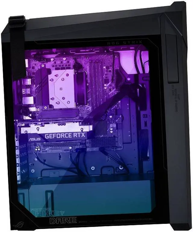 Alt view image 4 of 10 - ASUS ROG G16CH (2023) Gaming Desktop PC, Intel Core i7-13700KF, NVIDIA GeForce RTX 4070 DUAL, 1TB NVMe PCIe SSD, 16GB DDR4 RAM, Windows 11, G16CH-NB776