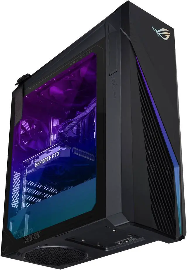 Alt view image 4 of 9 - ASUS ROG G16CH (2024) Gaming Desktop PC, Intel Core i7-14700F, NVIDIA GeForce RTX 4060 DUAL, 1TB NVMe PCIe SSD, 16GB DDR5 RAM, Windows 11, G16CHR-DS764