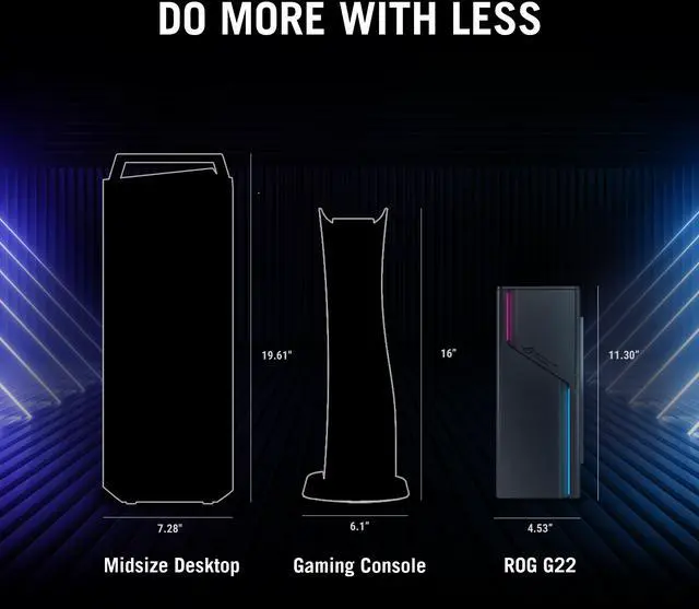 Alt view image 12 of 20 - ASUS Gaming Desktop PC G22CH-DS774S Intel Core i7-14700F 16GB DDR5 1TB SSD GeForce RTX 4070 SUPER Windows 11 Home