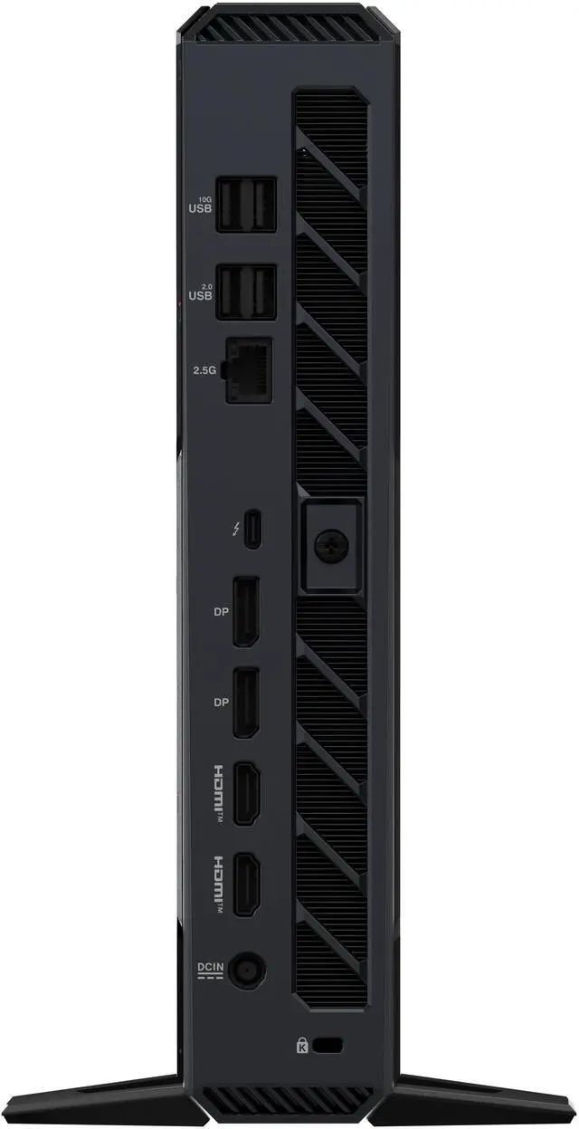 Alt view image 5 of 9 - ROG NUC (2025) Gaming Mini PC with Intel Core Ultra 9 (Series 2) ARL-HX CPU, NVIDIA GeForce RTX 5070 Ti Mobile GPU, 32GB DDR5 RAM, 2TB NVMe SSD, Thunderbolt 4, triple-fan cooling, and ARGB lighting