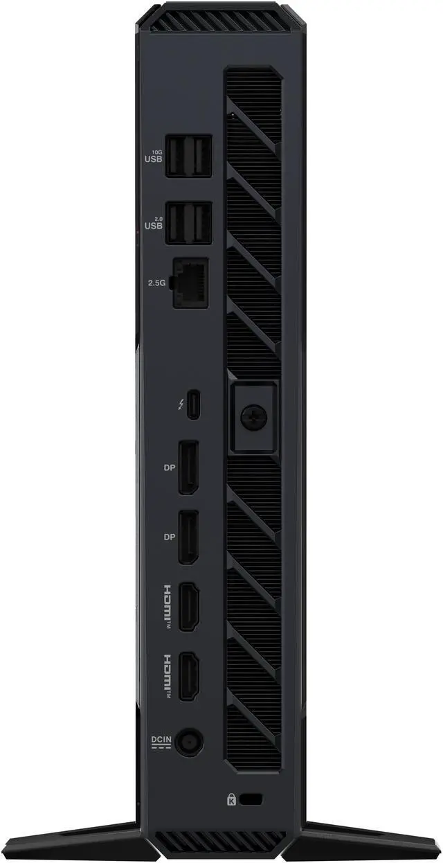 Alt view image 5 of 13 - ROG NUC (2025) Gaming Mini PC with Intel Core Ultra 9 (Series 2) ARL-HX CPU, NVIDIA GeForce RTX 5070 Ti Mobile GPU, 16GB DDR5 RAM, 1TB NVMe SSD, Thunderbolt 4, triple-fan cooling, and ARGB lighting