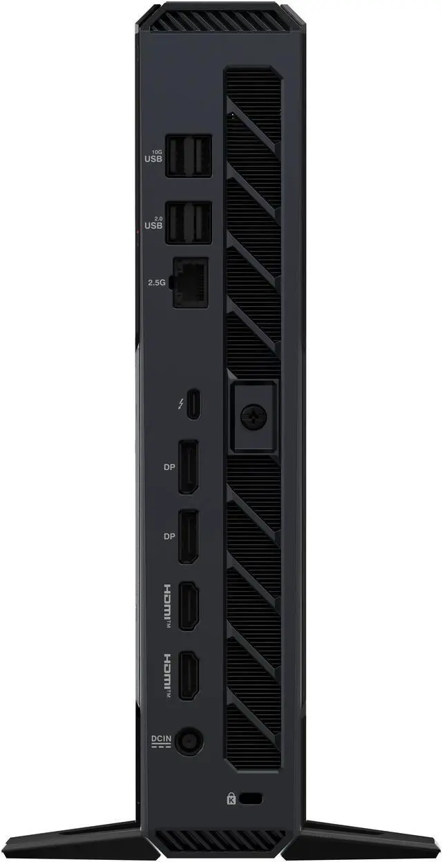 Alt view image 6 of 12 - ROG NUC (2025) Gaming Mini PC with Intel Core Ultra 9 (Series 2) ARL-HX CPU, NVIDIA GeForce RTX 5080 Mobile GPU, 32GB DDR5 RAM, 2TB NVMe SSD, Thunderbolt 4, triple-fan cooling, and ARGB lighting
