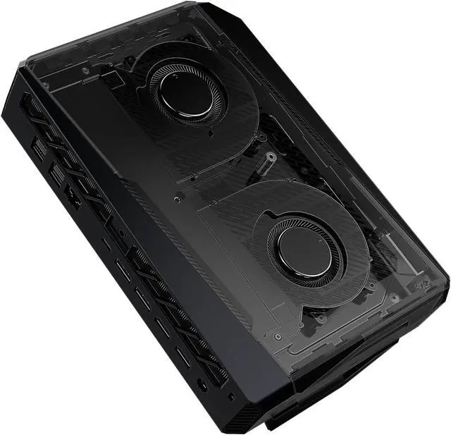 Alt view image 7 of 15 - ASUS ROG NUC (2025) Gaming Mini PC with Intel Core Ultra 7 (Series 2) ARL-HX CPU, NVIDIA GeForce RTX 5060 Mobile GPU, 32GB DDR5 RAM, 1TB NVMe SSD, Thunderbolt 4, triple-fan cooling, and ARGB lighting