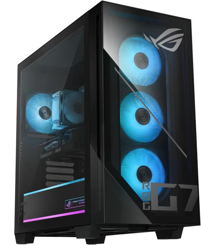 Main image of ASUS ROG G700 (2025) Gaming Desktop PC, Intel Core Ultra 7 265F Processor, NVIDIA GeForce RTX 5060Ti, 1TB M.2 NVMe PCIe 4 SSD, 32GB DDR5 RAM, Windows 11 Home, G700TF-AS776Ti