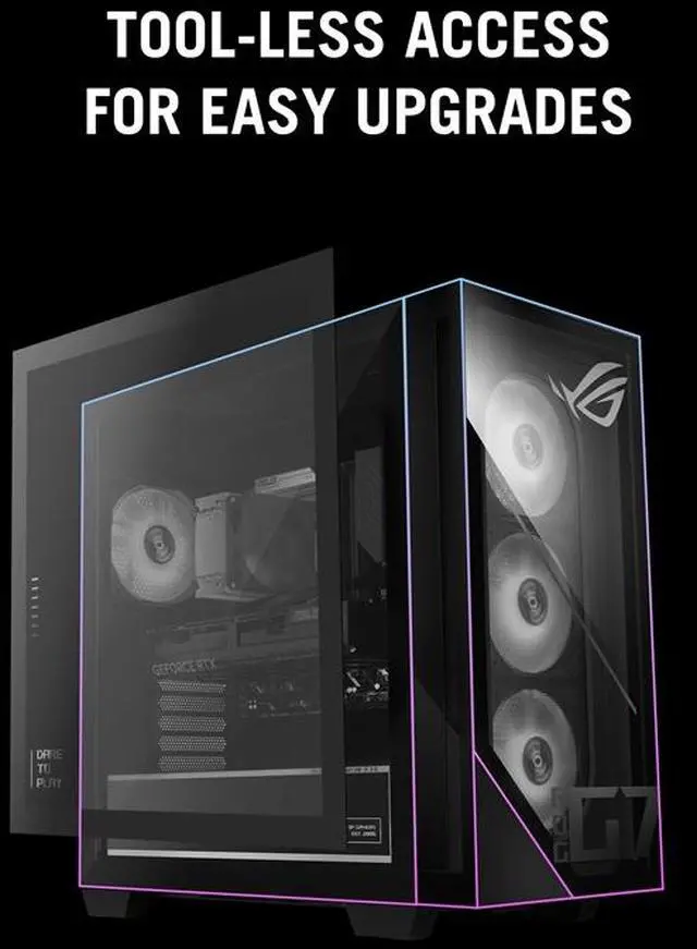 Alt view image 10 of 15 - ASUS Gaming Desktop PC G Series G700TF-DS564Ti Intel Core Ultra 5 225F 16GB DDR5 1TB PCIe SSD GeForce RTX 5060 Ti Windows 11 Home