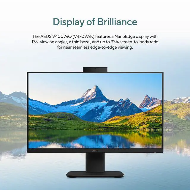 Alt view image 5 of 16 - ASUS All-in-One PC V400 V470VAK-DSI516512-CB Intel Core i5-13420H 16GB DDR5 512GB NVMe SSD 27" Windows 11 Home