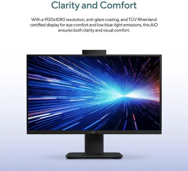 Alt view image 10 of 16 - ASUS All-in-One PC V400 V470VAK-DSI516512-CB Intel Core i5-13420H 16GB DDR5 512GB NVMe SSD 27" Windows 11 Home