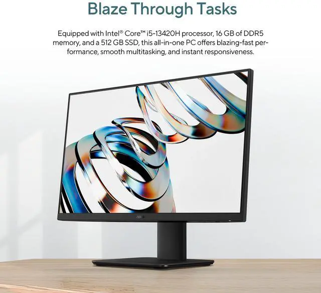 Alt view image 9 of 16 - ASUS All-in-One PC V400 V470VAK-DSI516512-CB Intel Core i5-13420H 16GB DDR5 512GB NVMe SSD 27" Windows 11 Home