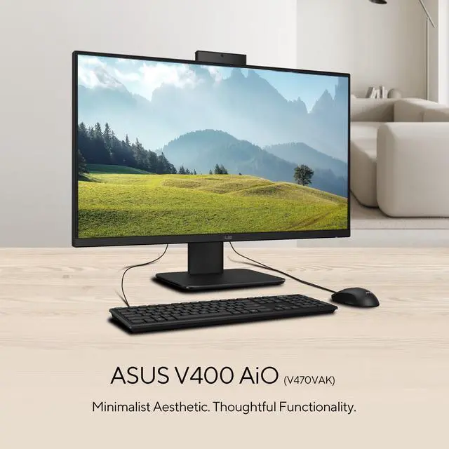 Alt view image 7 of 16 - ASUS All-in-One PC V400 V470VAK-DSI516512-CB Intel Core i5-13420H 16GB DDR5 512GB NVMe SSD 27" Windows 11 Home