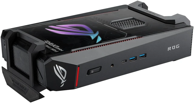 Alt view image 15 of 18 - ROG NUC 16 AI Gaming Mini PC with Intel Core Ultra 9 290HX Plus, NVIDIA GeForce RTX 5070 Ti Mobile GPU, 32GB DDR5 RAM, 1TB PCIe Gen4 SSD, Wi-Fi 7, Thunderbolt 4, Triple-Fan Cooling, 3-Year Warranty