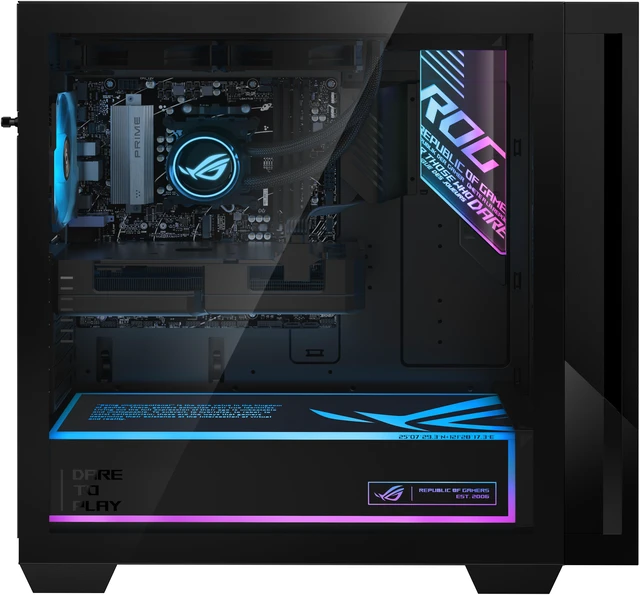 Alt view image 3 of 8 - ASUS Gaming Desktop PC GM700TZ-MS776 GM700TZ-MS776 AMD Ryzen 7 9800X3D 32GB DDR5 1TB NVMe PCIe SSD GeForce RTX 5070 12 GB GDDR7 Windows 11 Home