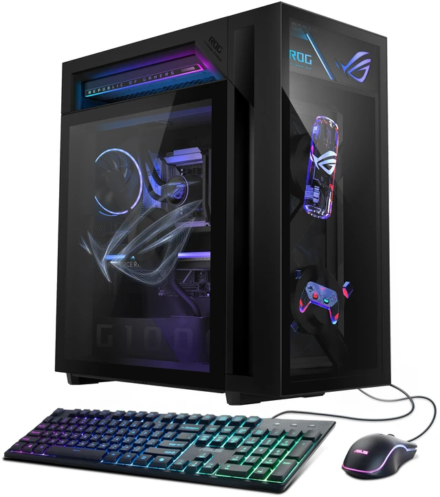 Alt view image 7 of 16 - ASUS Gaming Desktop PC ROG Gaming Desktop GM1000TY-DS787 AMD Ryzen 7 9800X3D 32GB DDR5 2TB PCIe SSD GeForce RTX 5080 16 GB GDDR7 Windows 11 Home