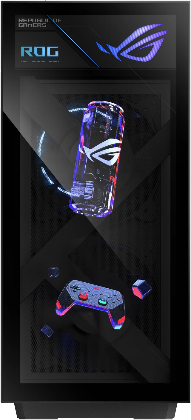 Alt view image 4 of 16 - ASUS Gaming Desktop PC ROG Gaming Desktop GM1000TY-DS787 AMD Ryzen 7 9800X3D 32GB DDR5 2TB PCIe SSD GeForce RTX 5080 16 GB GDDR7 Windows 11 Home