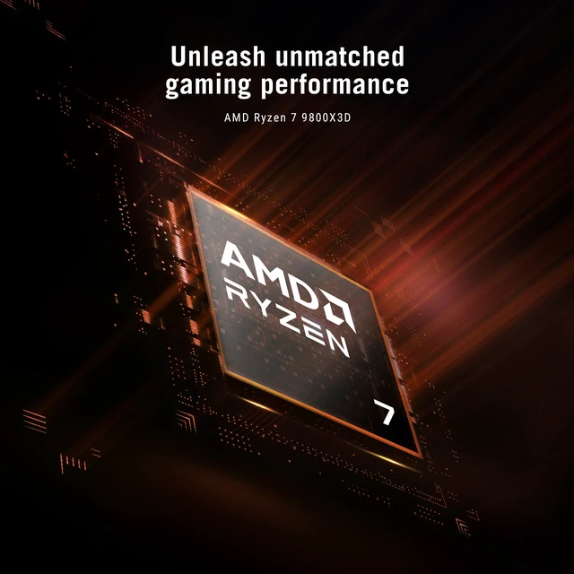 Alt view image 10 of 16 - ASUS Gaming Desktop PC ROG Gaming Desktop GM1000TY-DS787 AMD Ryzen 7 9800X3D 32GB DDR5 2TB PCIe SSD GeForce RTX 5080 16 GB GDDR7 Windows 11 Home