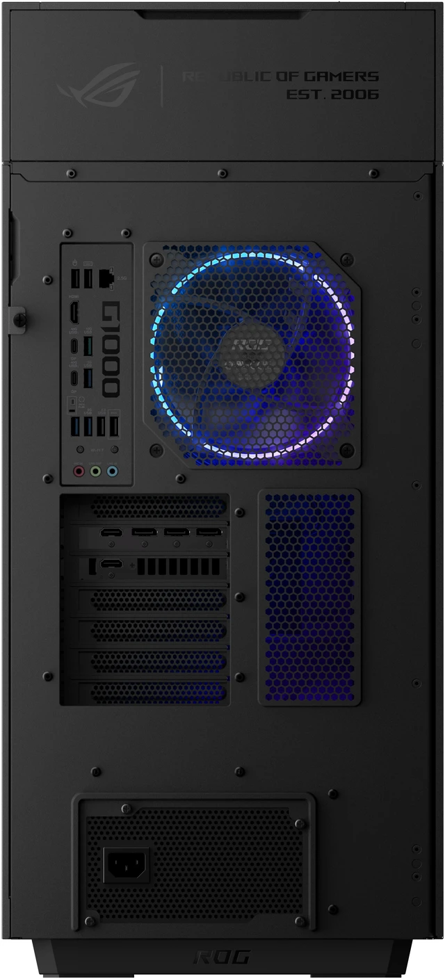 Alt view image 6 of 16 - ASUS Gaming Desktop PC ROG Gaming Desktop GM1000TY-DS787 AMD Ryzen 7 9800X3D 32GB DDR5 2TB PCIe SSD GeForce RTX 5080 16 GB GDDR7 Windows 11 Home
