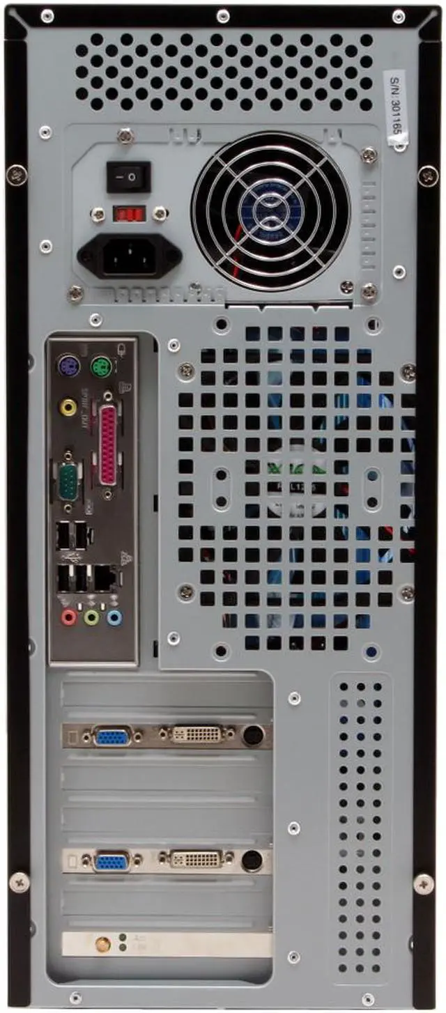 Alt view image 3 of 16 - iBUYPOWER Desktop PC Gamer-932i Intel Core 2 Duo E6400 1GB DDR2 320GB HDD Dual NVIDIA GeForce 7600GS Windows XP Media Center