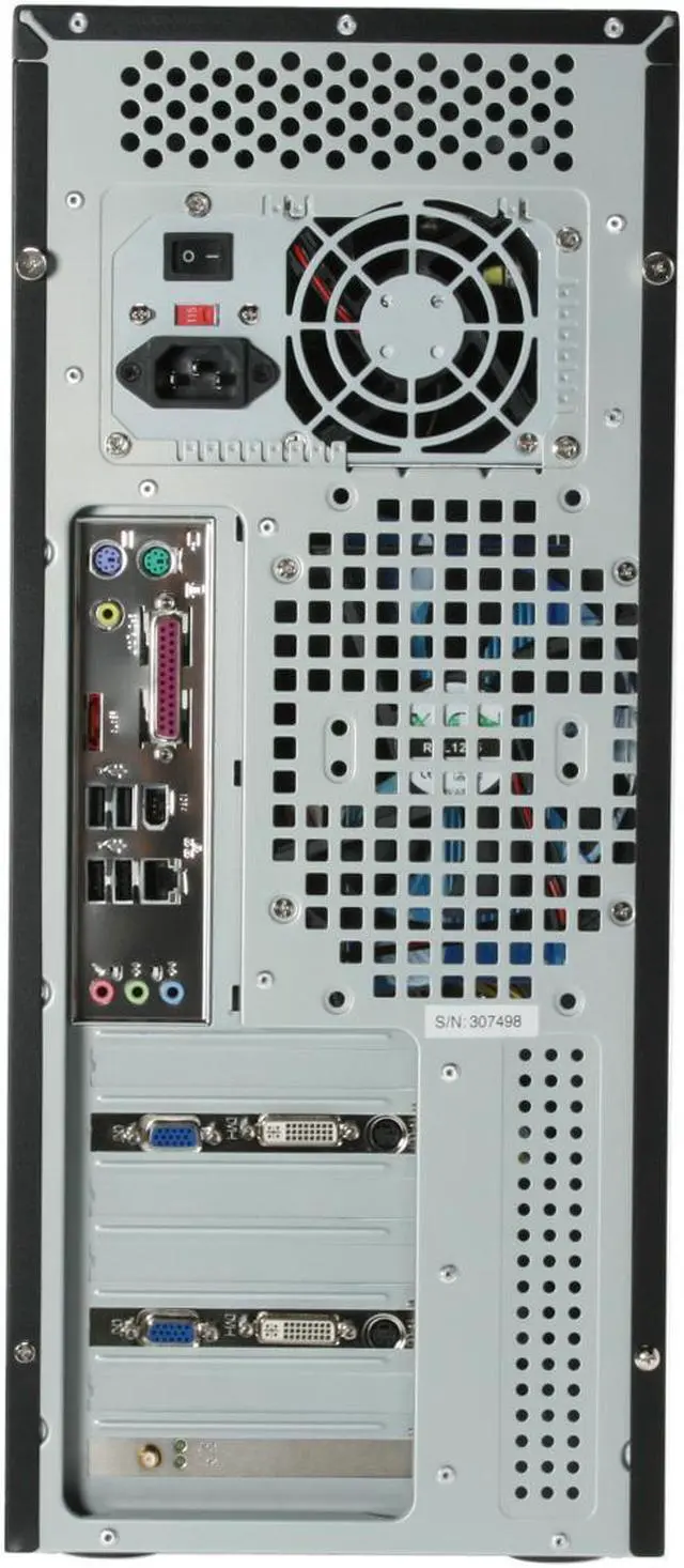 Alt view image 4 of 12 - iBUYPOWER Desktop PC Gamer-932i2 Intel Core 2 Duo E6400 1GB DDR2 320GB HDD Dual NVIDIA GeForce 7600GS Windows XP Media Center