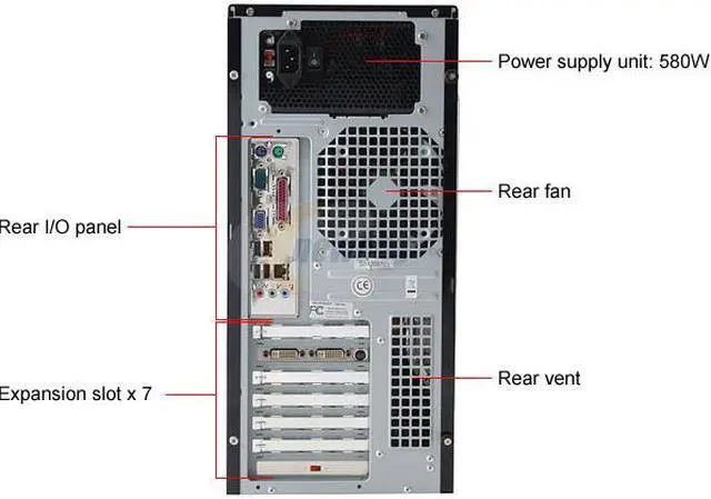 Alt view image 12 of 13 - iBUYPOWER Desktop PC Gamer 921QZ Intel Core 2 Quad Q6600 2GB DDR2 500GB HDD NVIDIA GeForce 8800 GT Windows Vista Home Premium