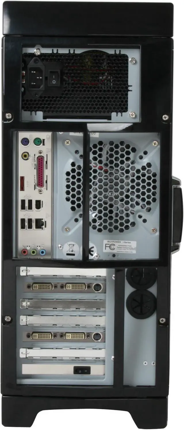 Alt view image 14 of 15 - iBUYPOWER Desktop PC Gamer 931NX Intel Core 2 Quad Q6600 3GB DDR2 500GB HDD Dual NVIDIA GeForce 8800 GT Windows Vista Home Premium