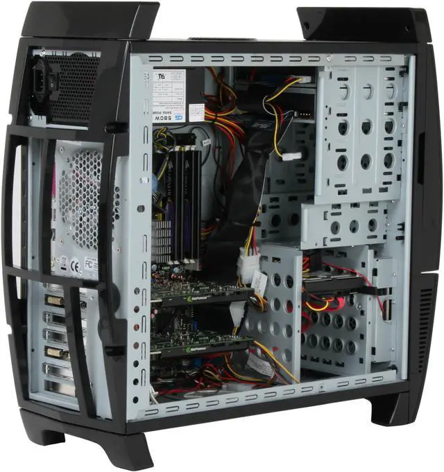 Alt view image 9 of 15 - iBUYPOWER Desktop PC Gamer 931NX Intel Core 2 Quad Q6600 3GB DDR2 500GB HDD Dual NVIDIA GeForce 8800 GT Windows Vista Home Premium