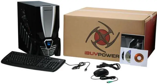 Alt view image 13 of 13 - iBUYPOWER Desktop PC Gamer 900EE Intel Core 2 Quad Q6600 4GB DDR2 500GB HDD NVIDIA GeForce 7050 Windows Vista Home Premium 64-bit