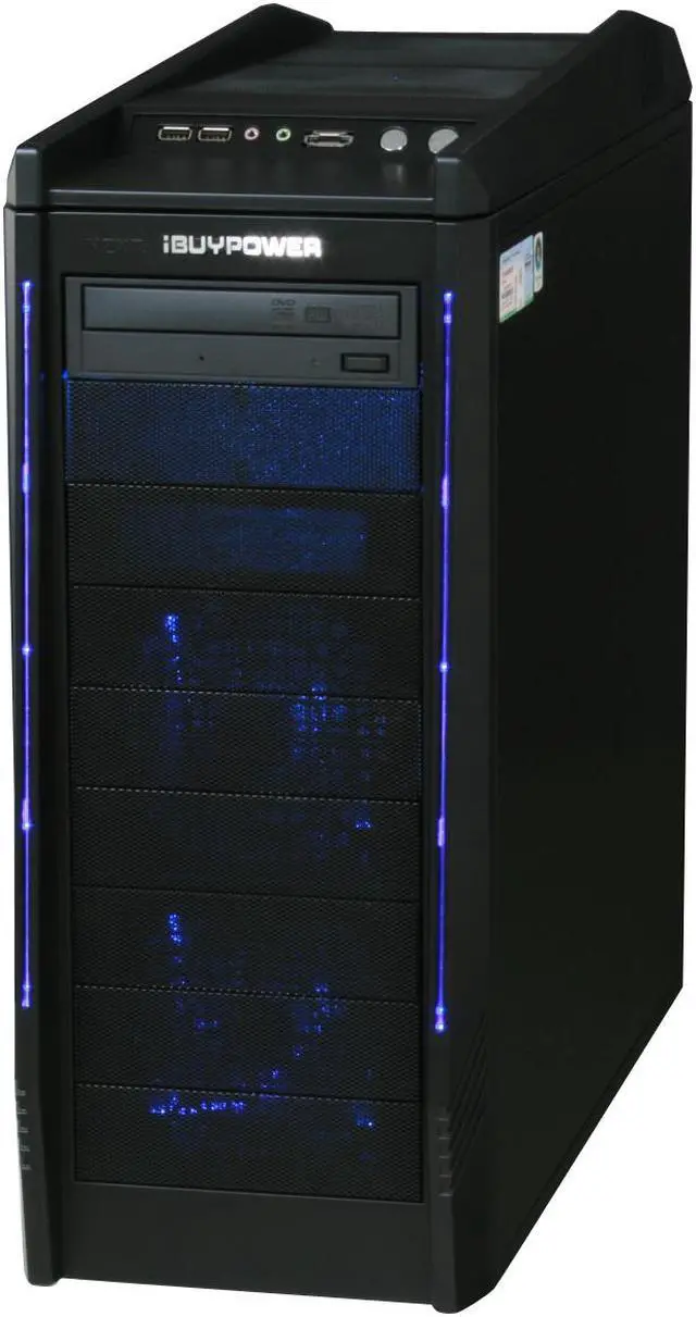 Alt view image 4 of 19 - iBUYPOWER Desktop PC Gamer 912TL-I Intel Core 2 Duo E8400 4GB DDR2 500GB HDD NVIDIA GeForce 9600 GT Windows Vista Home Premium 64-bit