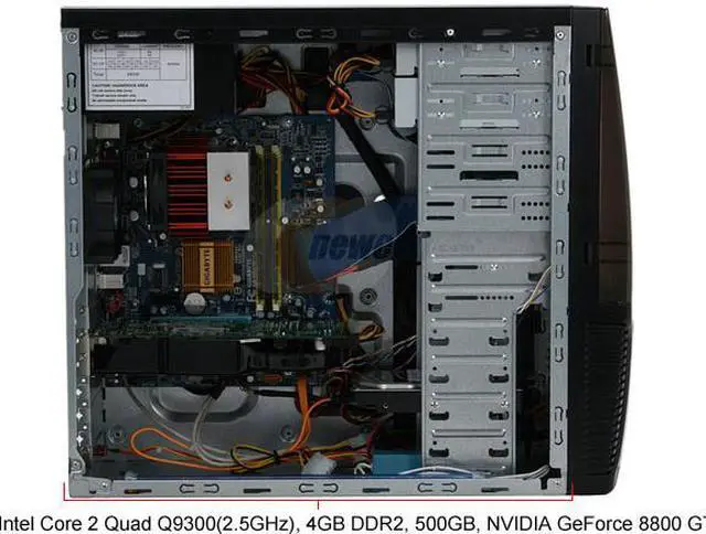 Alt view image 11 of 20 - iBUYPOWER Desktop PC GX-919 Intel Core 2 Quad Q9300 4GB DDR2 500GB HDD NVIDIA GeForce 8800 GT Windows Vista Home Premium 64-bit