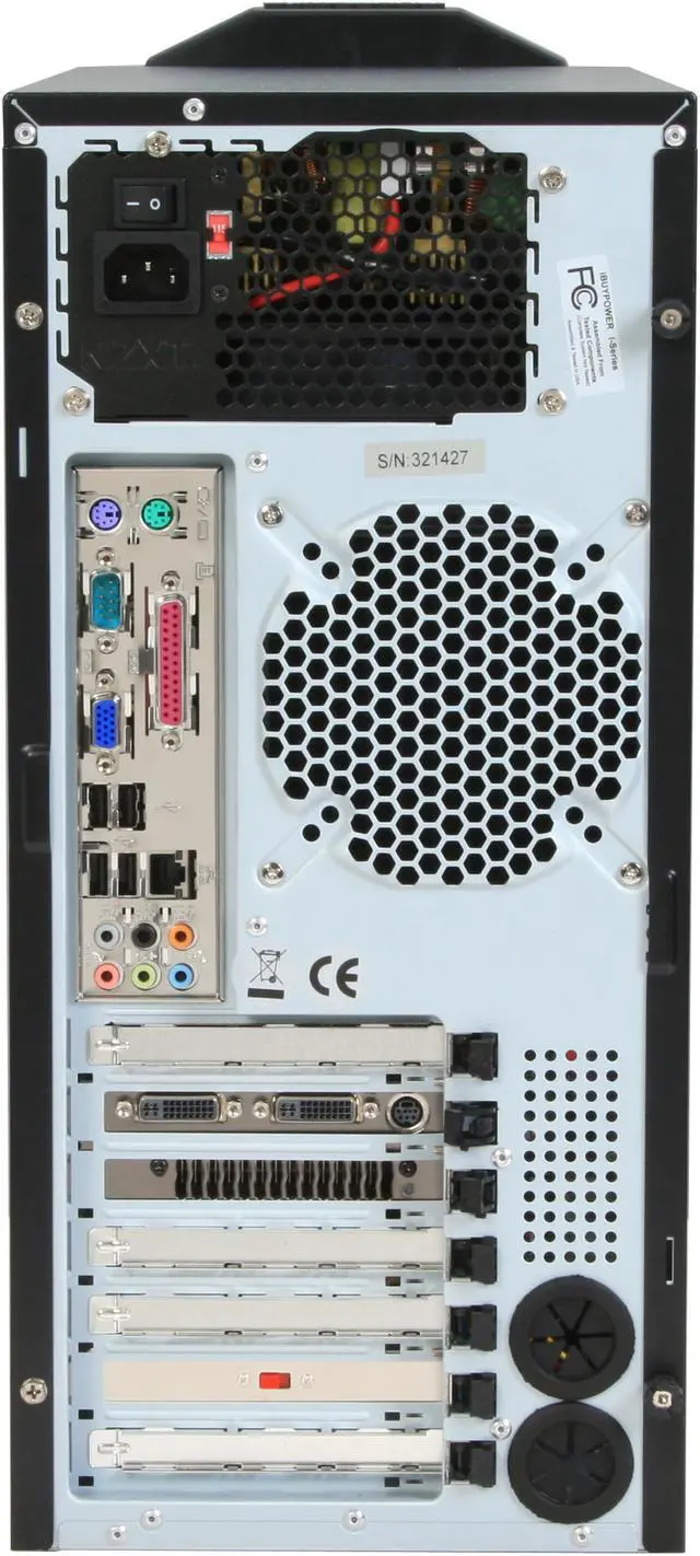 Alt view image 14 of 18 - iBUYPOWER Desktop PC GX-930 Intel Core 2 Quad Q9550 4GB DDR2 1TB HDD NVIDIA GeForce 9800 GTX+ Windows Vista Home Premium 64-bit