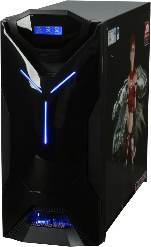 Alt view image 4 of 19 - iBUYPOWER Desktop PC Gamer Extreme 528 AMD Phenom X4 9550 4GB DDR2 500GB HDD ATI Radeon HD 4850 Windows Vista Home Premium 64-bit