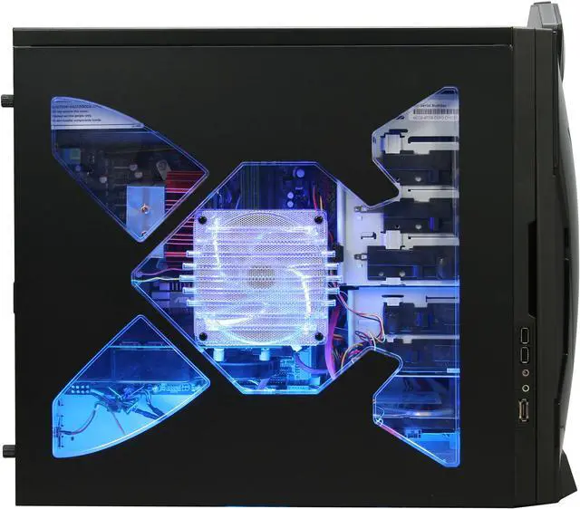 Alt view image 8 of 19 - iBUYPOWER Desktop PC Gamer Extreme 535 AMD Phenom X4 9950 4GB DDR2 500GB HDD NVIDIA GeForce 9800 GT Windows Vista Home Premium 64-bit Free MS Windows 7 Upgrade